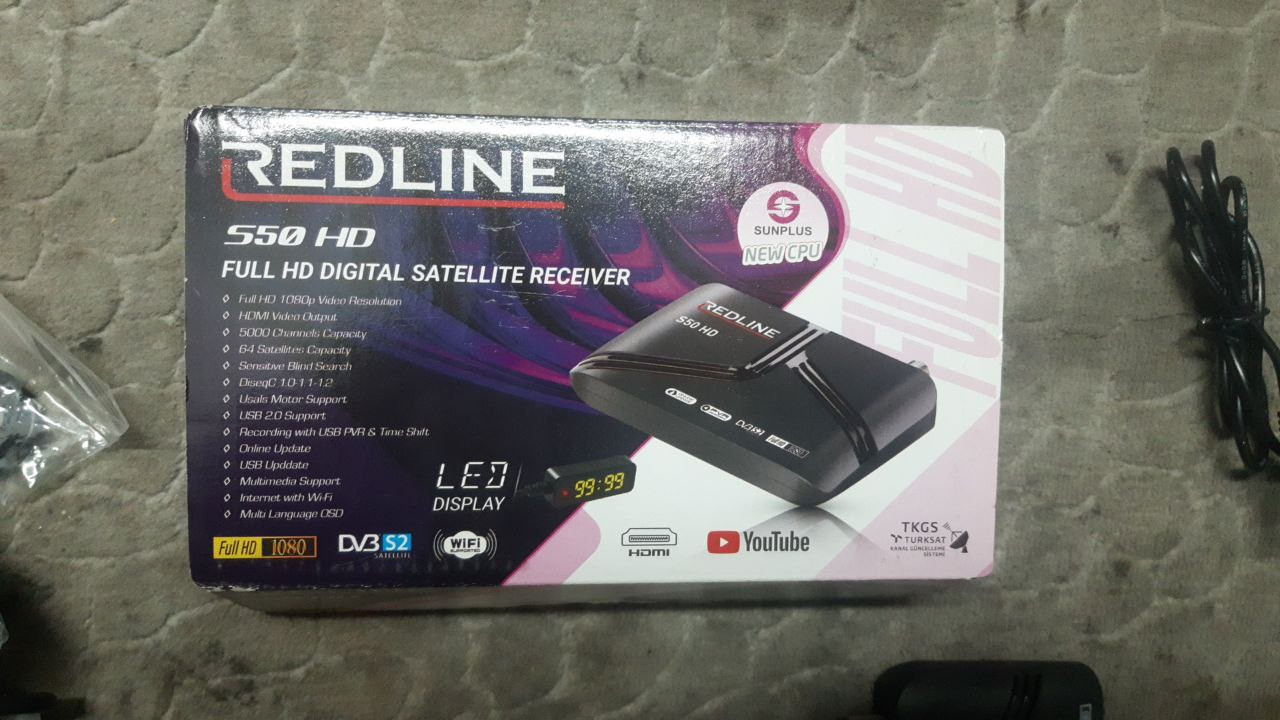 REDLINE,550 HD,FULL HD, DIGITAL SATELLITE RECEIVER,